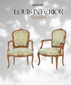 GHẾ CỔ ĐIỂN LOUIS XVI CÓ TAY LƯNG BỌC NỆM