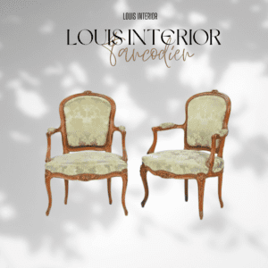 GHẾ CỔ ĐIỂN LOUIS XVI CÓ TAY LƯNG BỌC NỆM